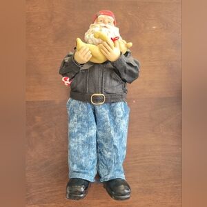 RARE! 1997 Clothtique ~ Easy Ridin’ Santa Biker ~ 1997 Possible Dreams L…